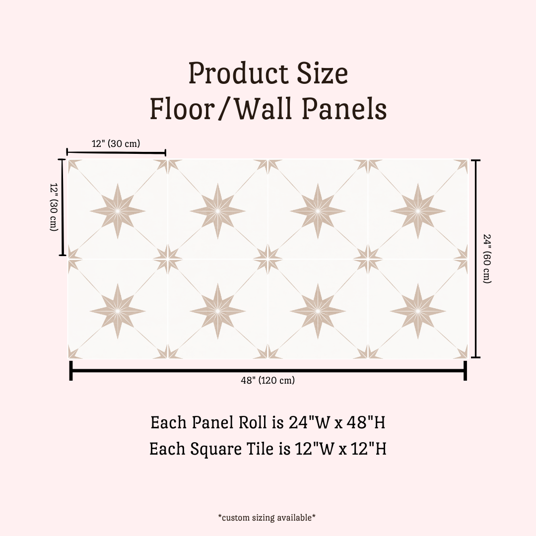 Estella Sticker Tile | Sandrift - White