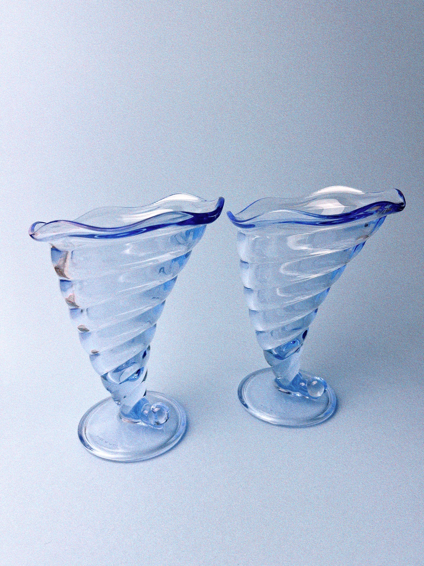 Vintage Bormioli Rocco 'Fortuna' Parfait Glasses, Set of 2
