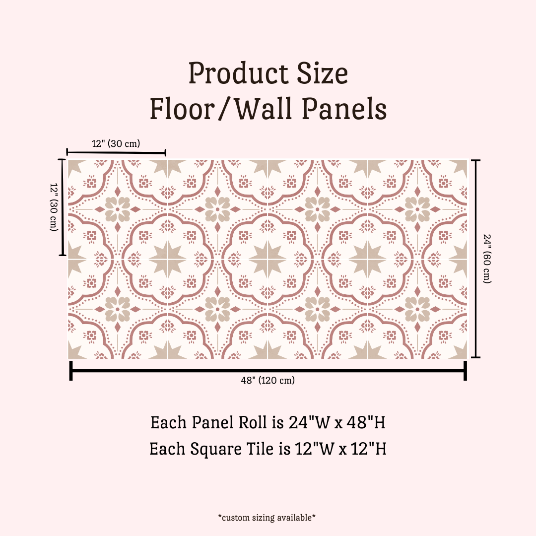 Lucia Sticker Tile | Panna Cotta