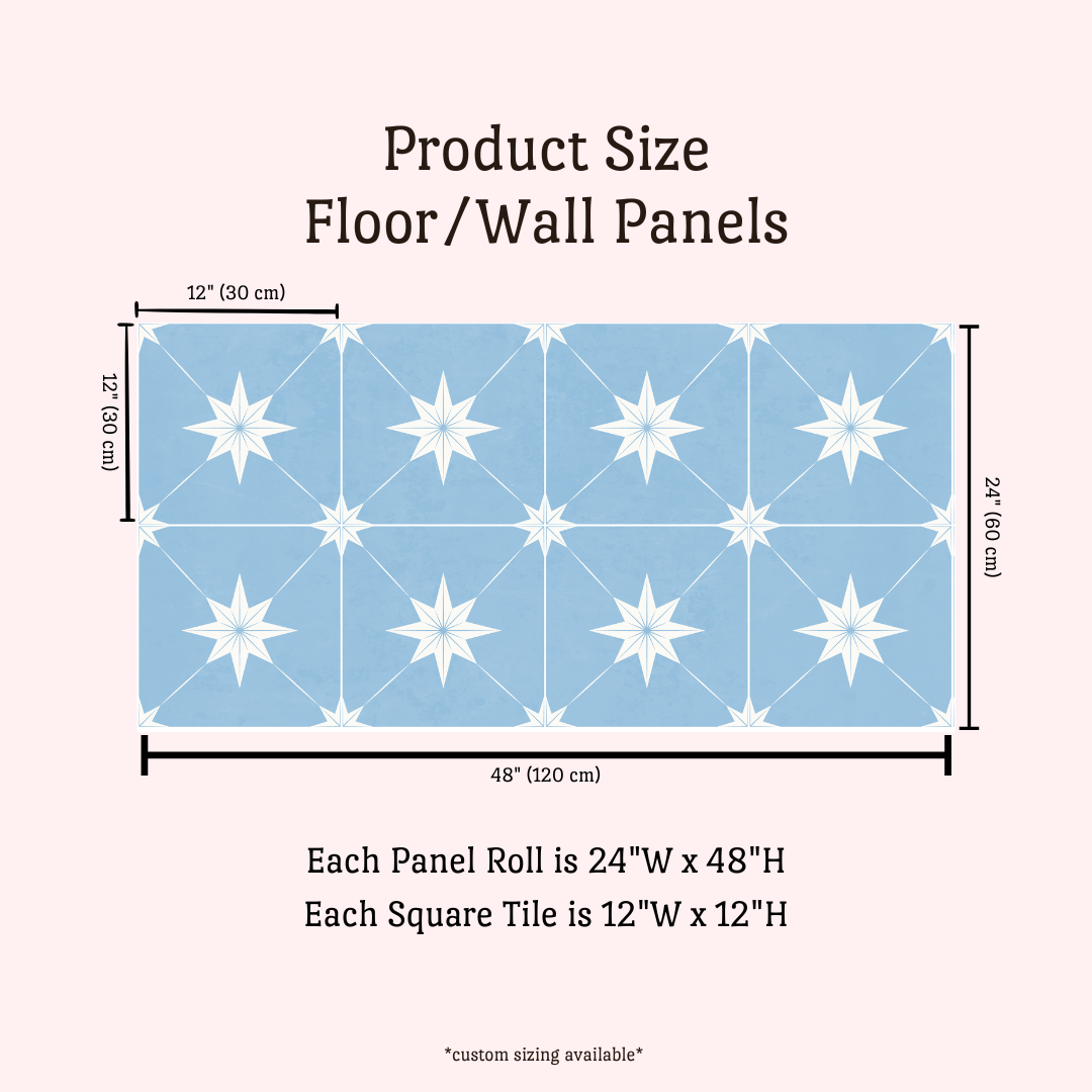 Estella Sticker Tile | Whispering Blue
