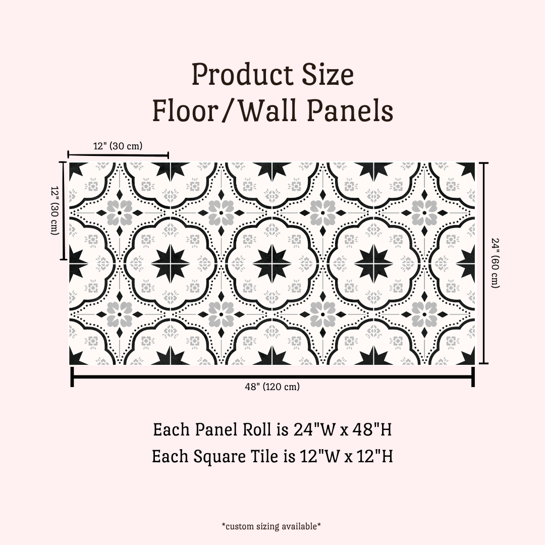 Lucia Sticker Tile | Stonewash