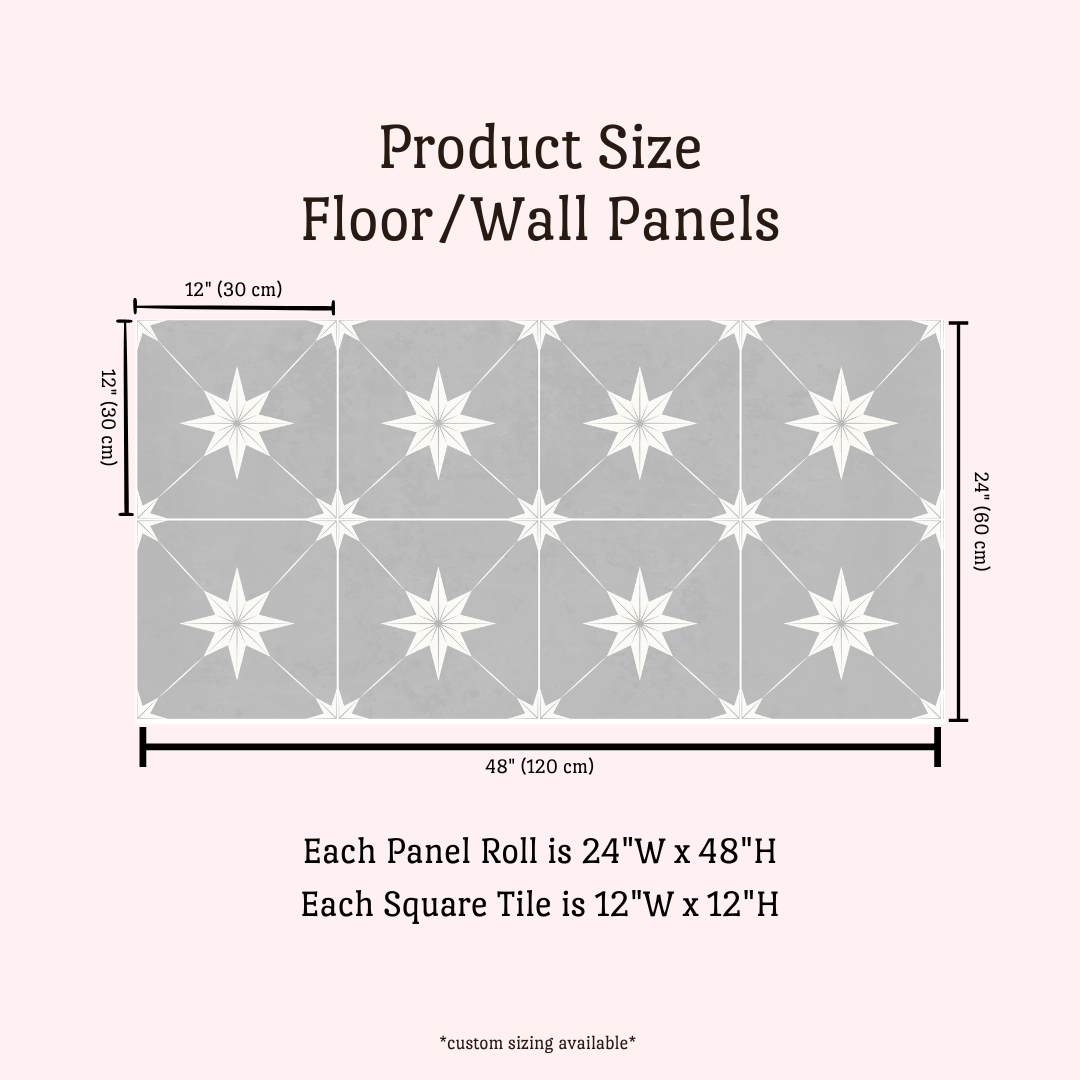 Estella Sticker Tile | Dove Grey