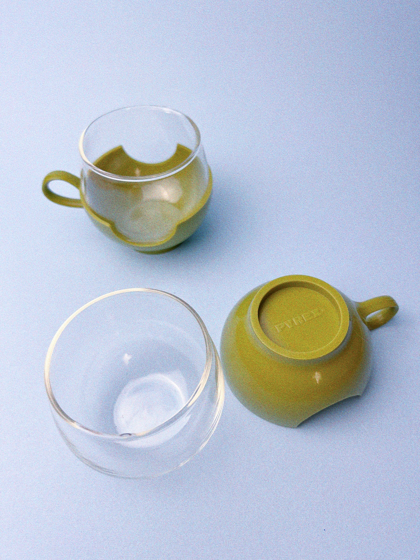 Pyrex Roly Poly Drinkup | Avocado Green, Set of 2