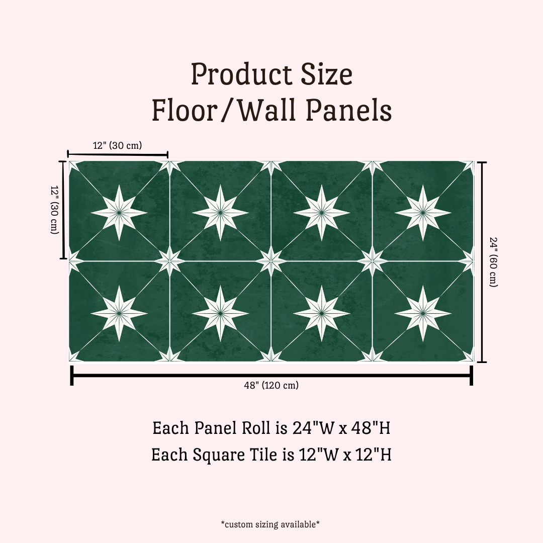 Estella Sticker Tile | Hunter Green
