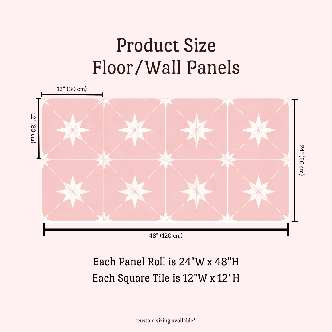 Estella Sticker Tile | Carnation