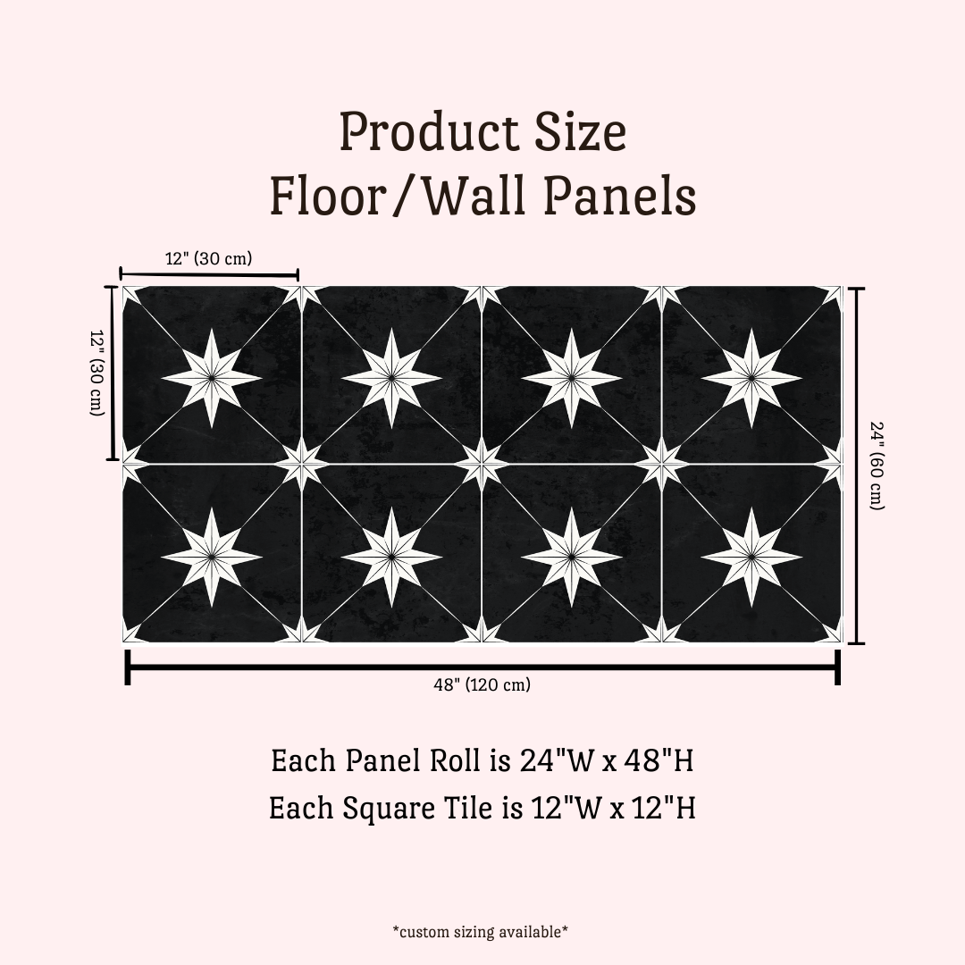 Estella Sticker Tile | Black Moon