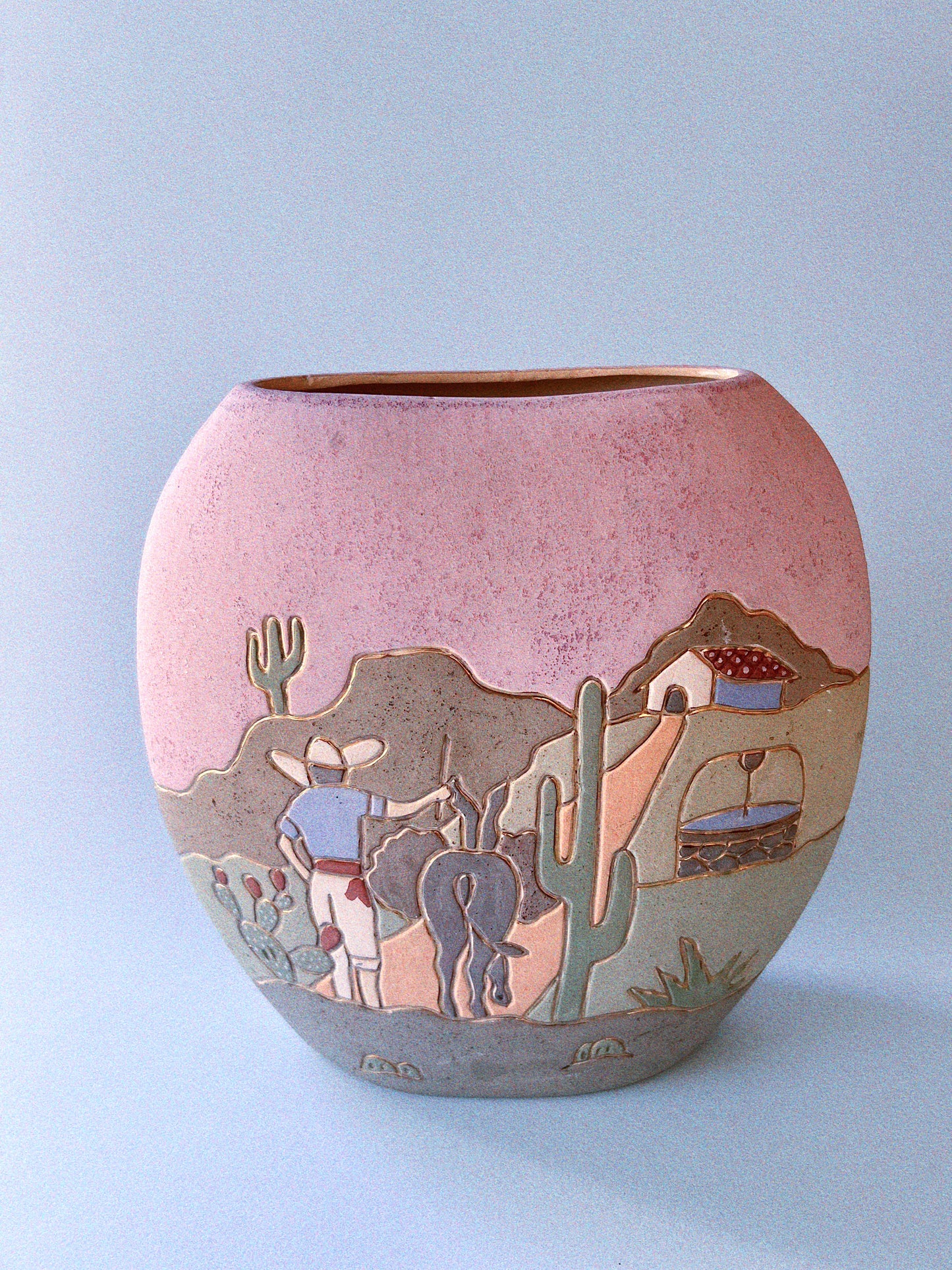 Vintage Ajei Southwestern Vase