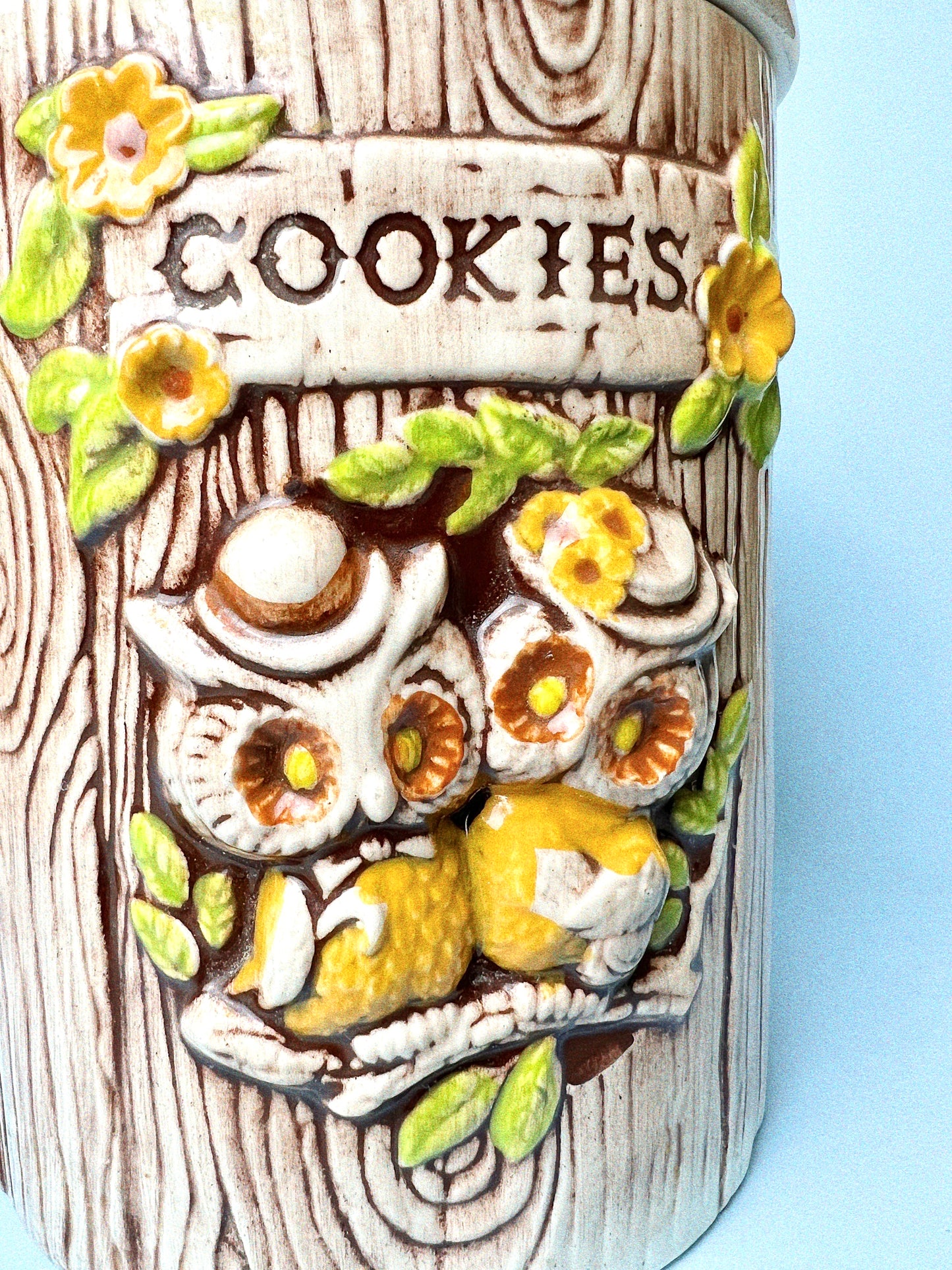 Vintage Treasure Craft Owl Canisters