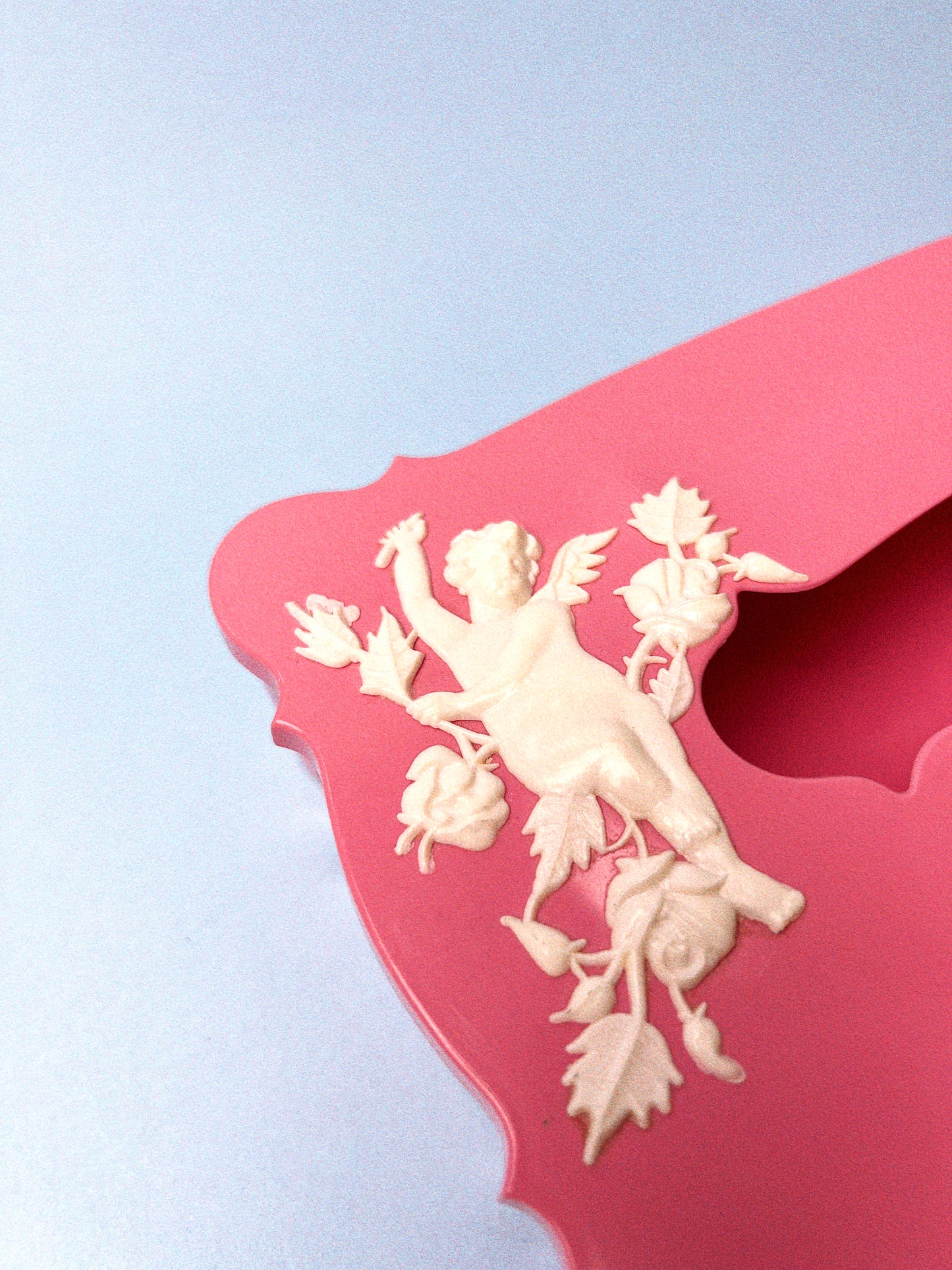 Vintage Trelawney Cherub Tissue Holder w’ Hinged Lid