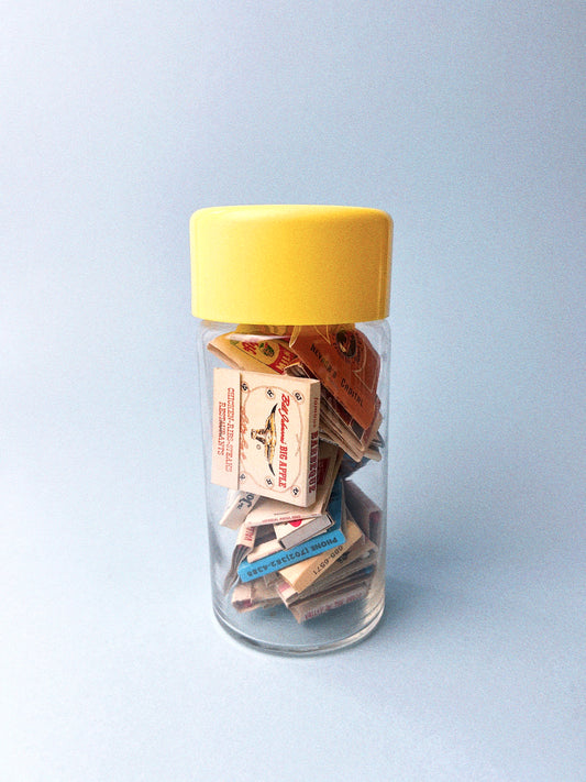 Vintage Yellow Mod Jars