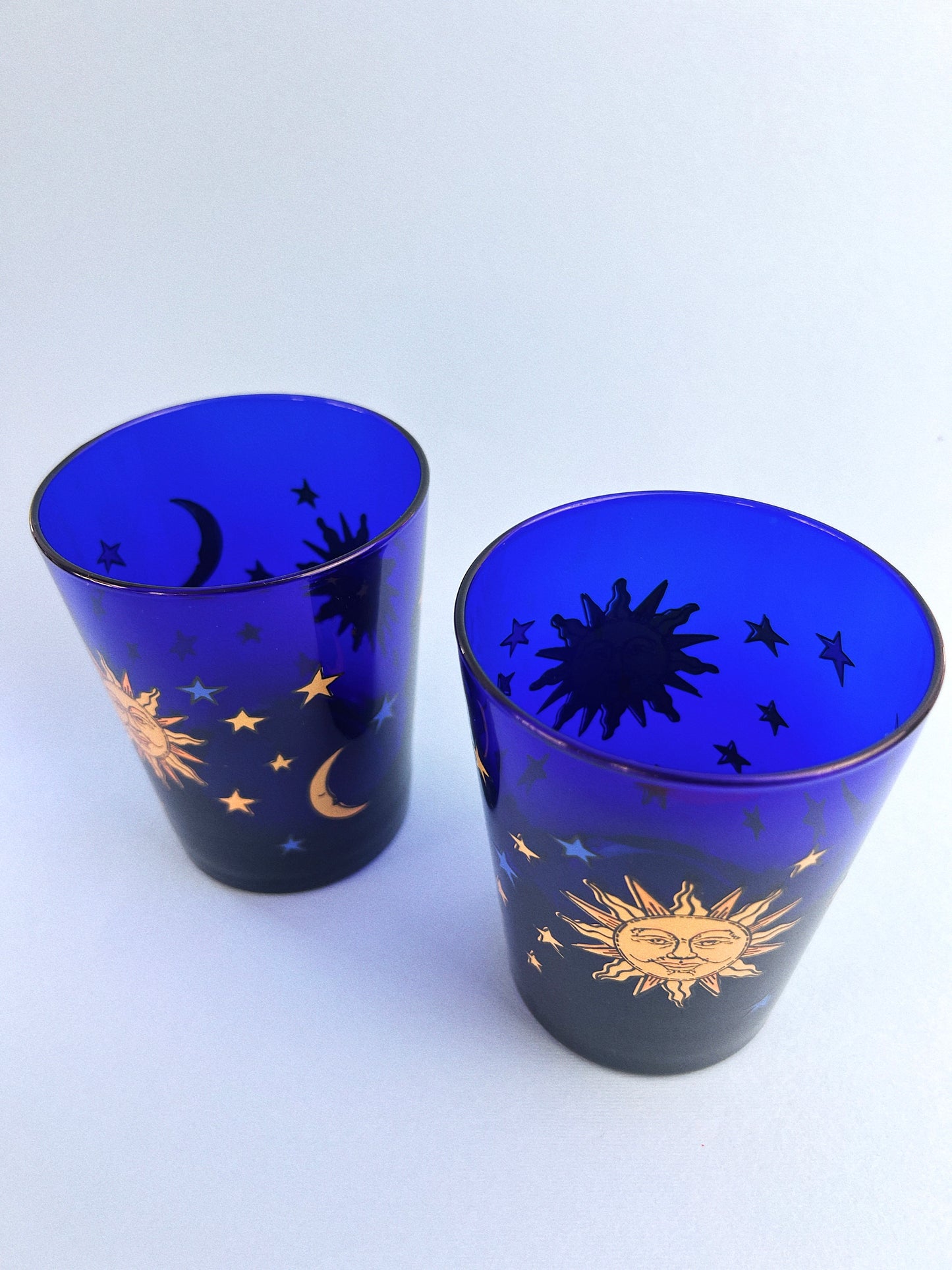 Vintage Celestial Libbey Tumblers, Set of 2