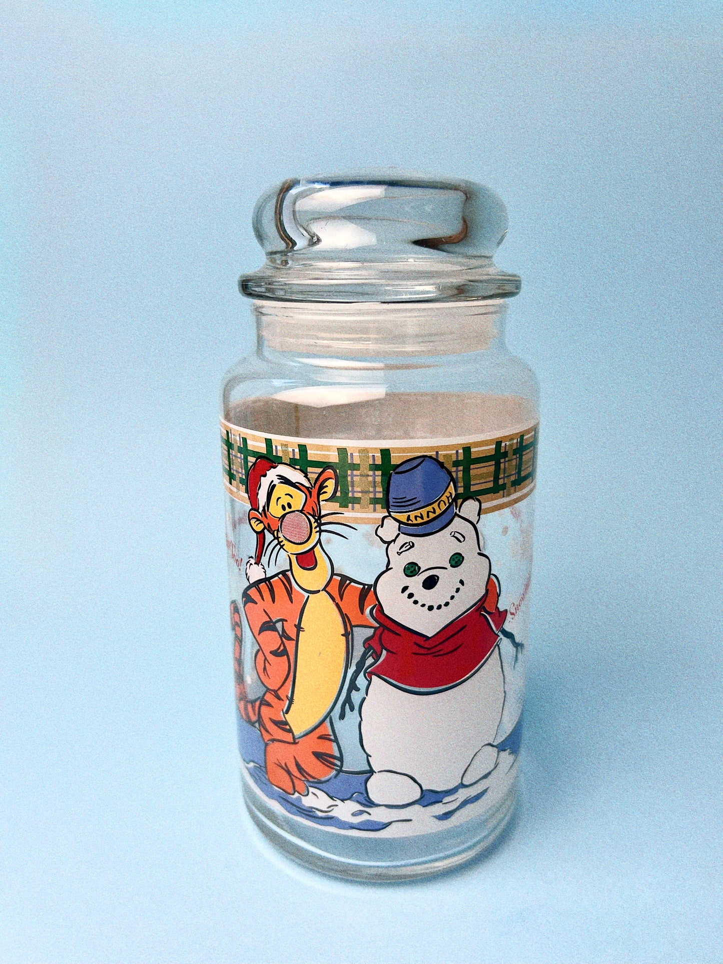 Vintage Snowman Pooh + Tigger Jar