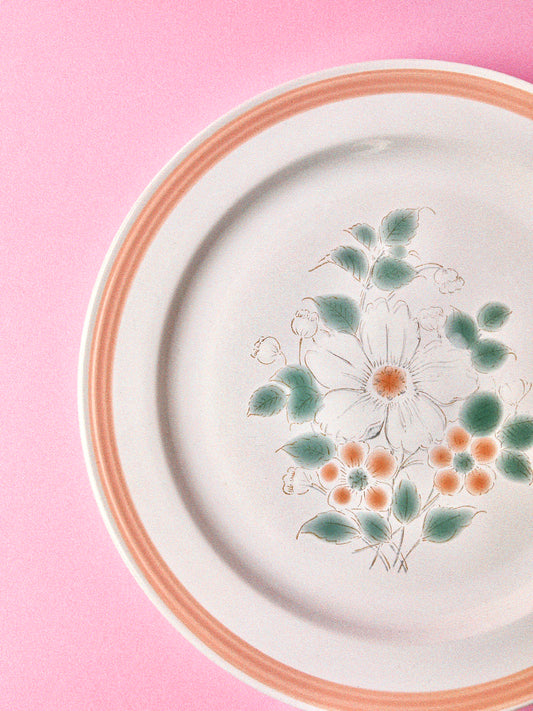 Vintage Miyako "Prelude" Stoneware Dinner Plates, Set of 4