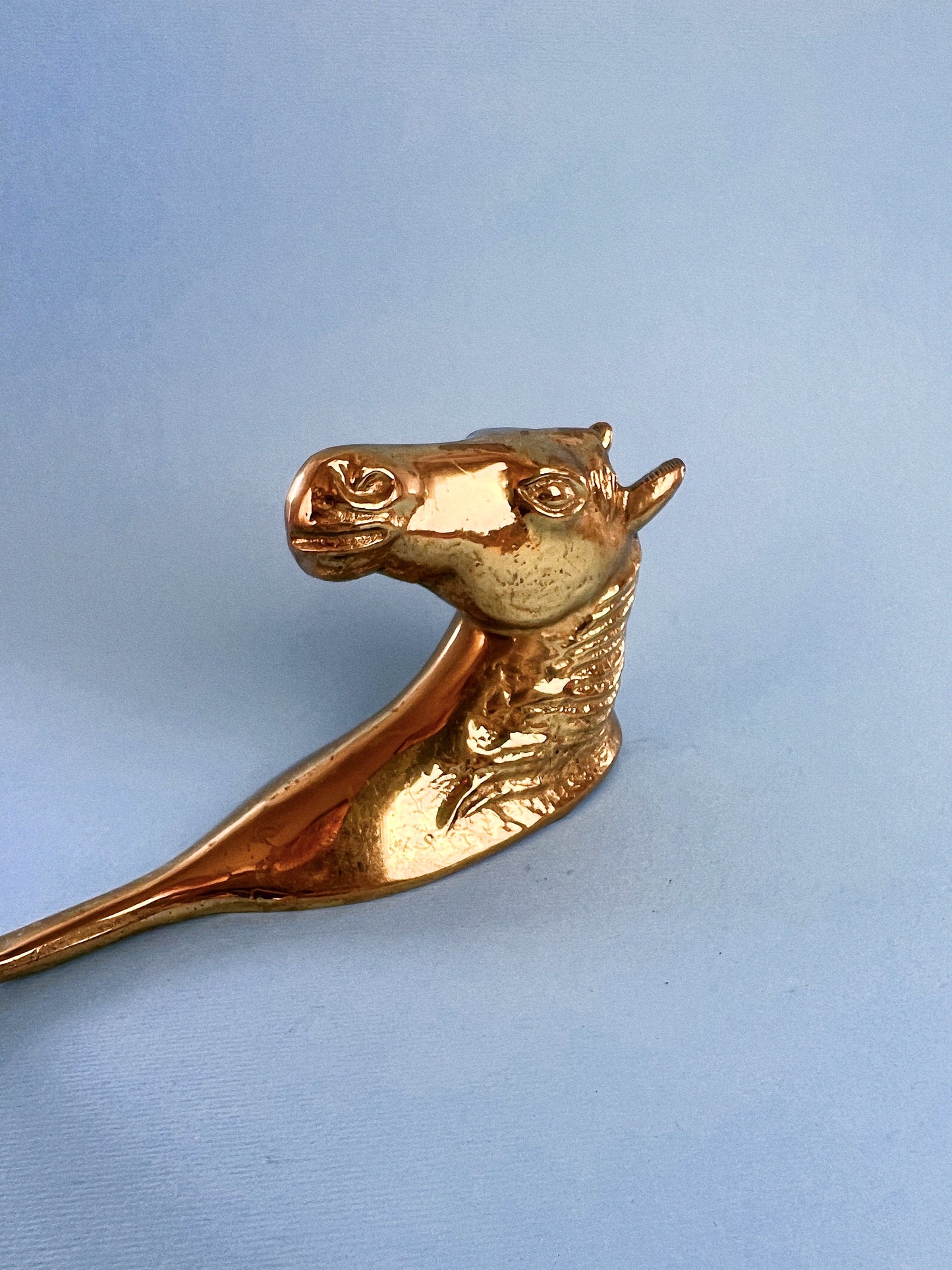 Vintage Brass Horse Wall Hook