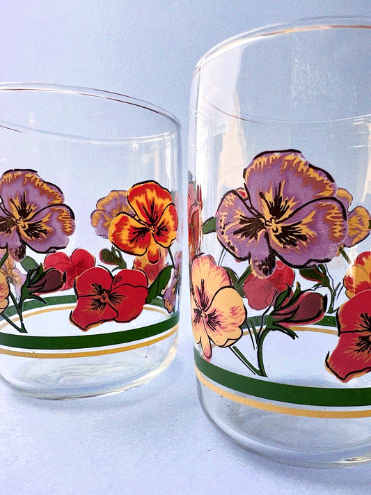 Pansy Glasses, Set of 2 | Short