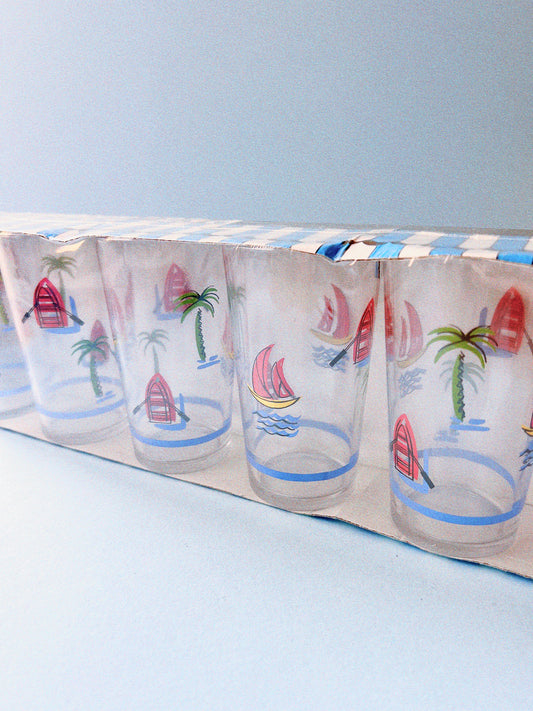 Sail Away Juice Tumblers, Set of 6