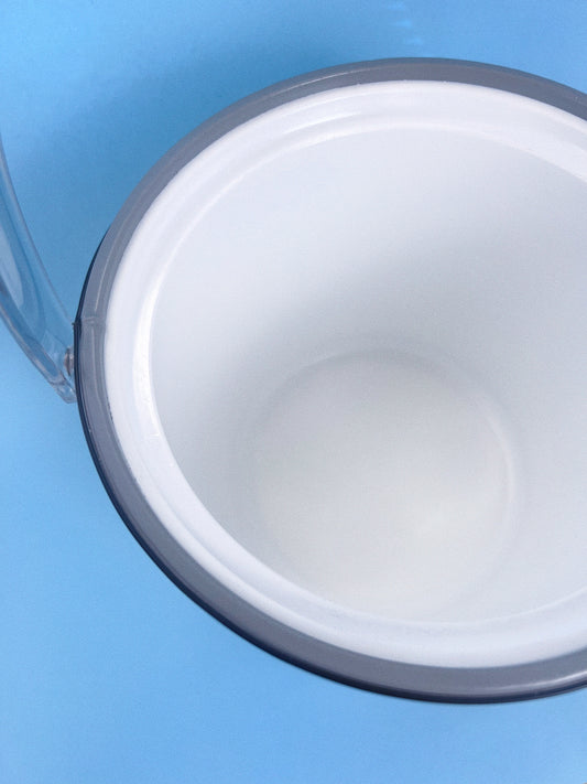 Vintage Georges Briard Silver Ice Bucket with Lucite Handle