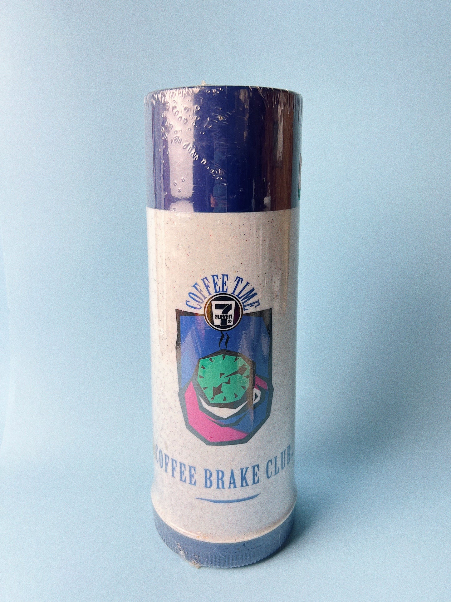 Vintage, 711 Coffee Thermos in blue + grey, Coffee Break Club, Coffee Thermos