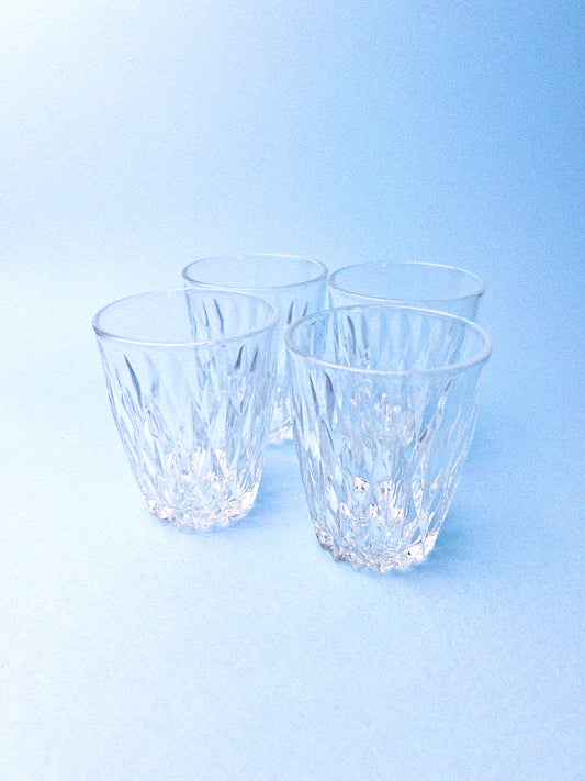 Vintage Duralex Liqueur "Chambord" Glasses, Set of 4