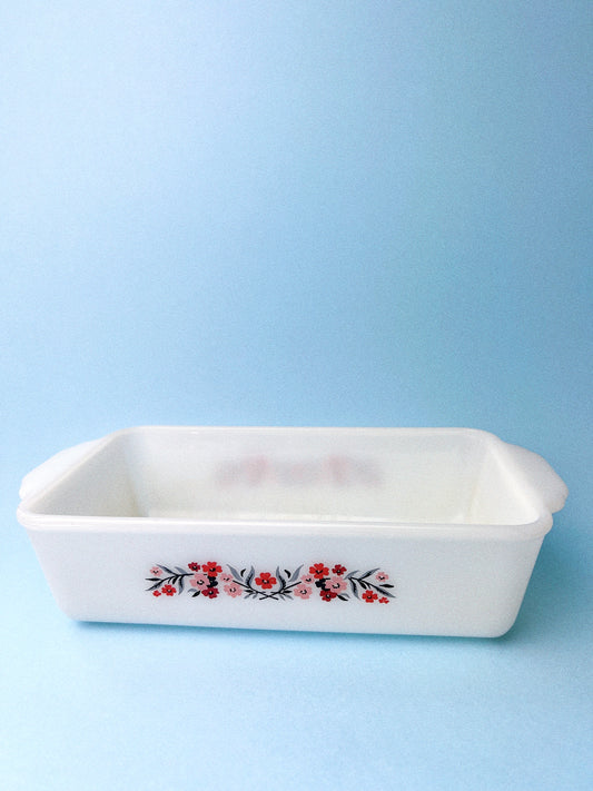 Vintage Fire-King ‘Primrose’ Loaf Baking Dish | Anchor Hocking