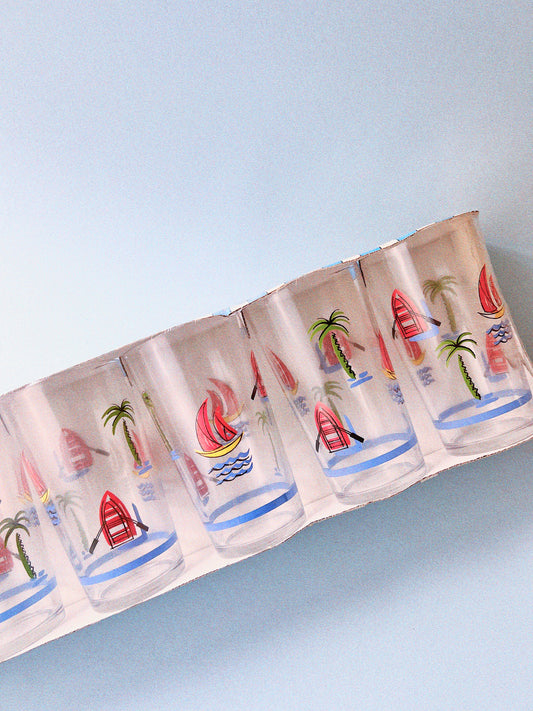 Sail Away Juice Tumblers, Set of 6