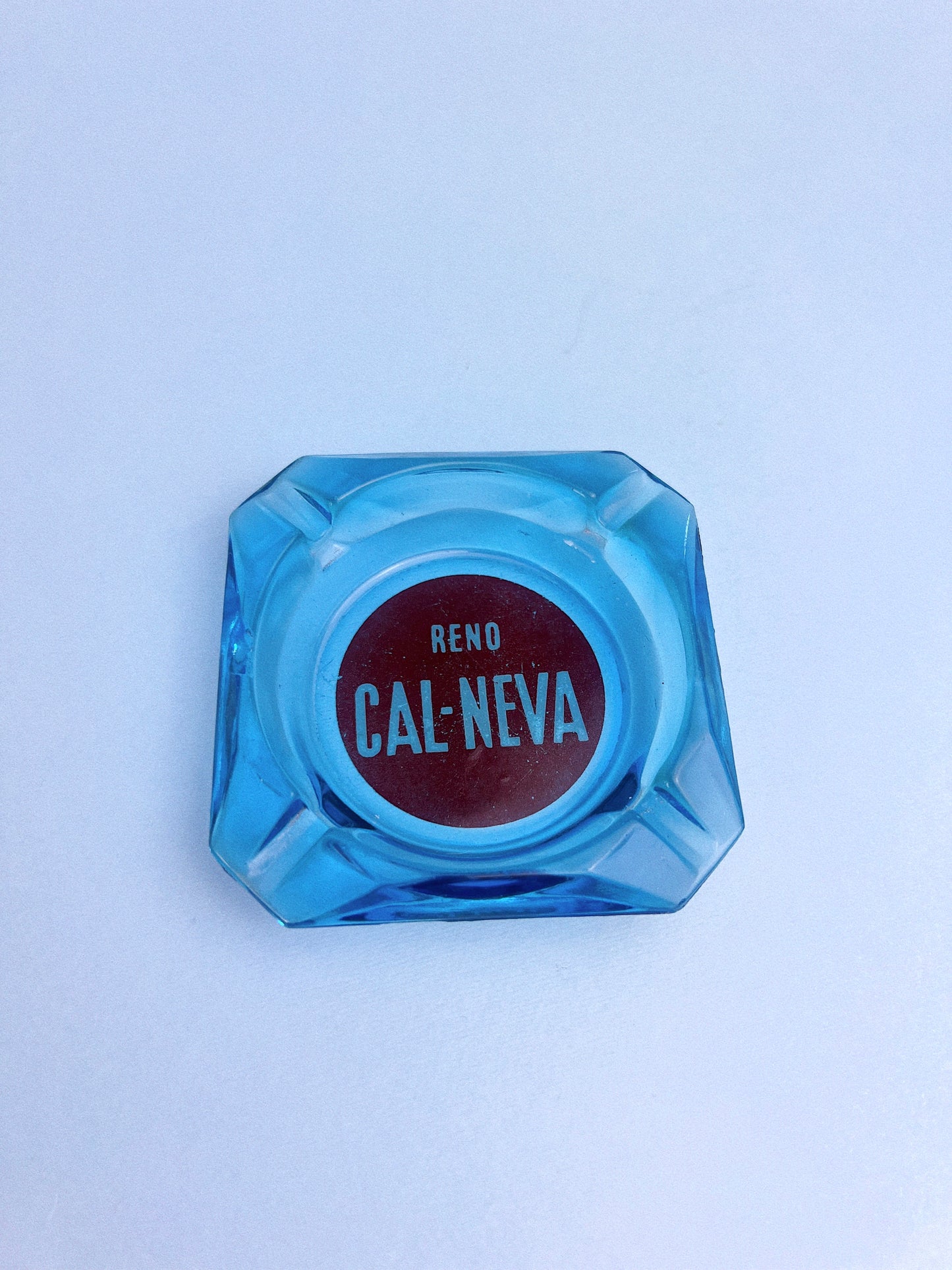 Vintage Club Cal-Neva Blue Ashtray