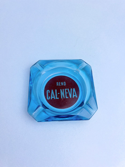 Vintage Club Cal-Neva Blue Ashtray