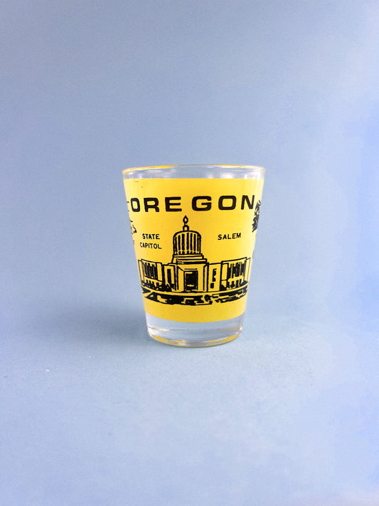 Vintage Oregon Souvenir 1oz Shot Glass