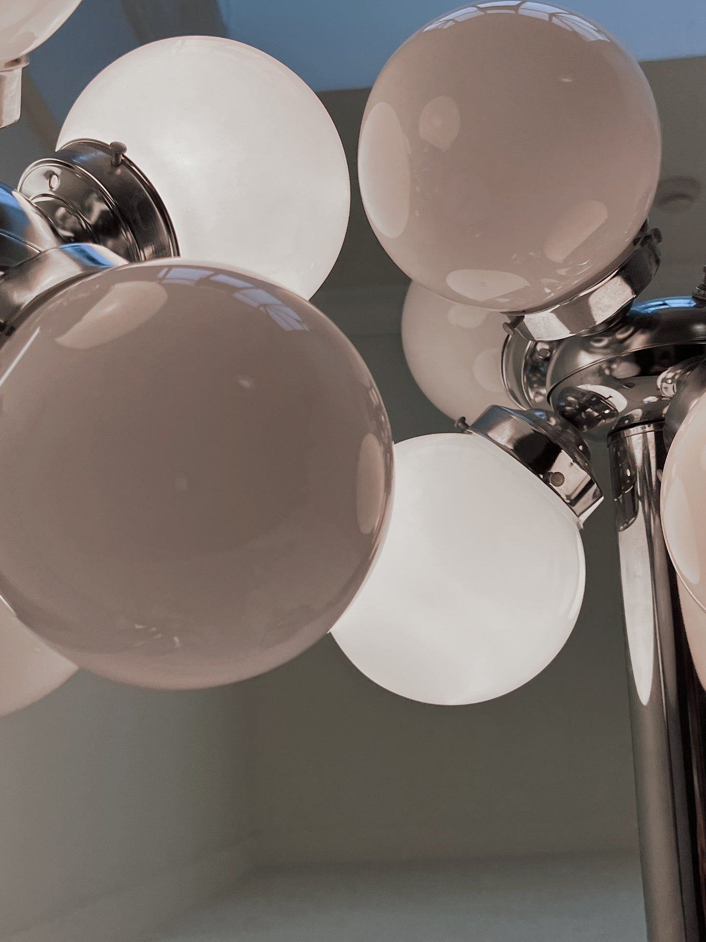 Vintage Chrome Sputnik Table Lamp | 6 Globe