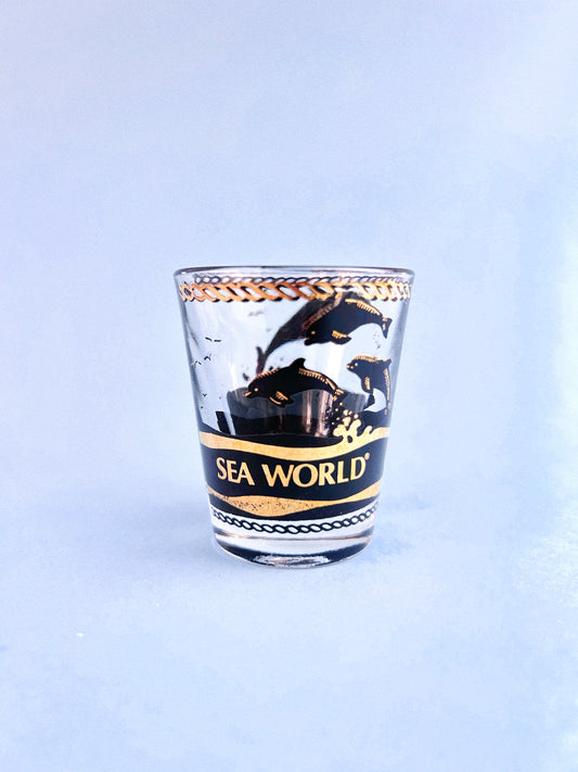 Vintage Sea World Souvenir Shot Glass