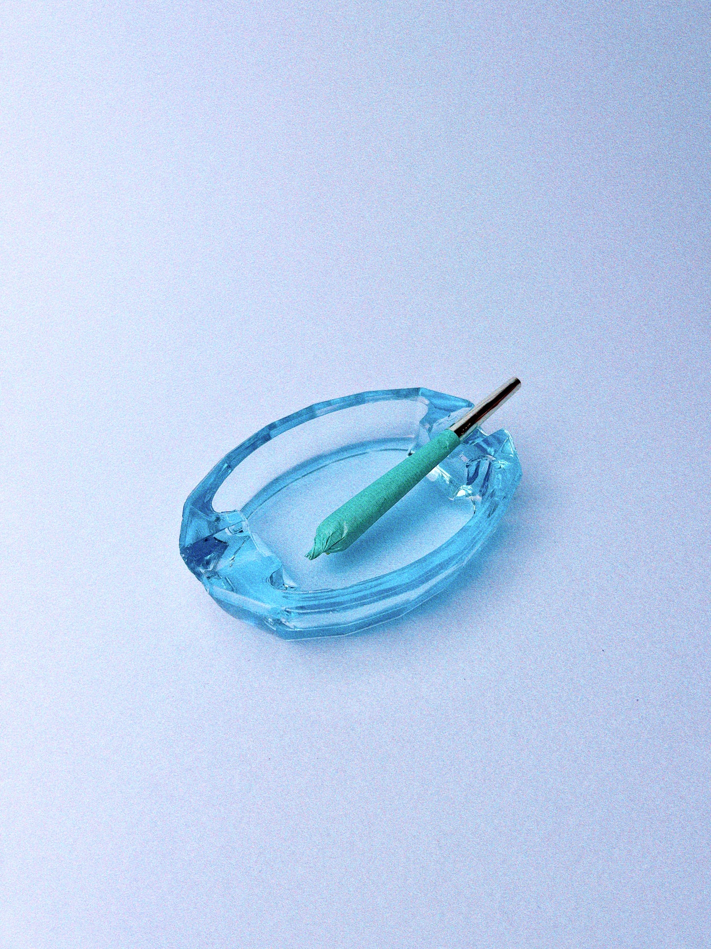 Vintage Blue Ashtray