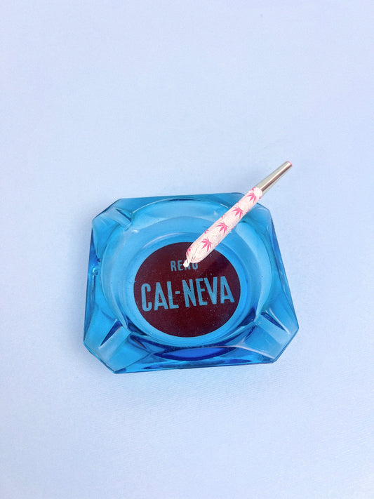 Vintage Club Cal-Neva Blue Ashtray