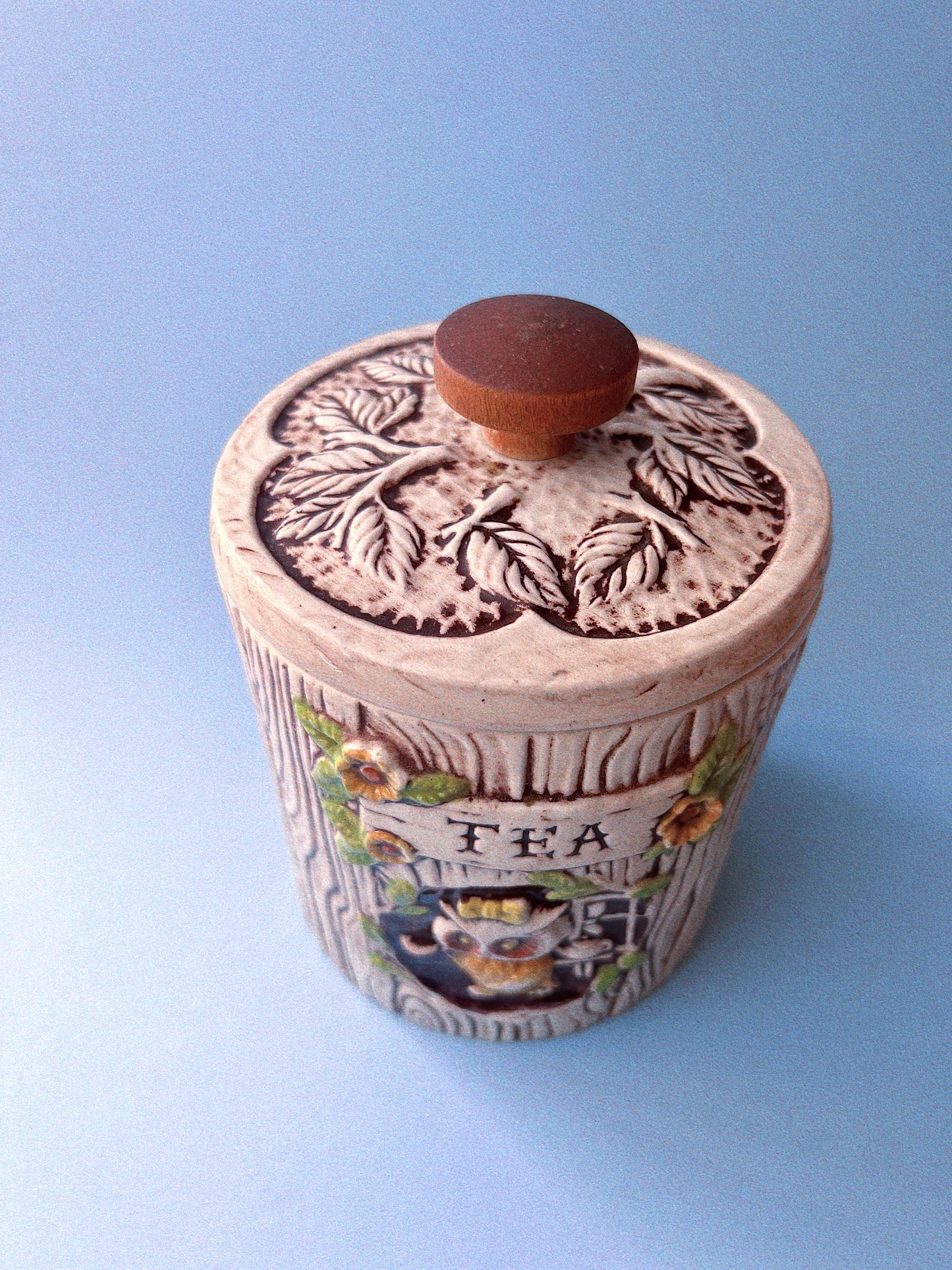 Vintage Treasure Craft Owl Canisters