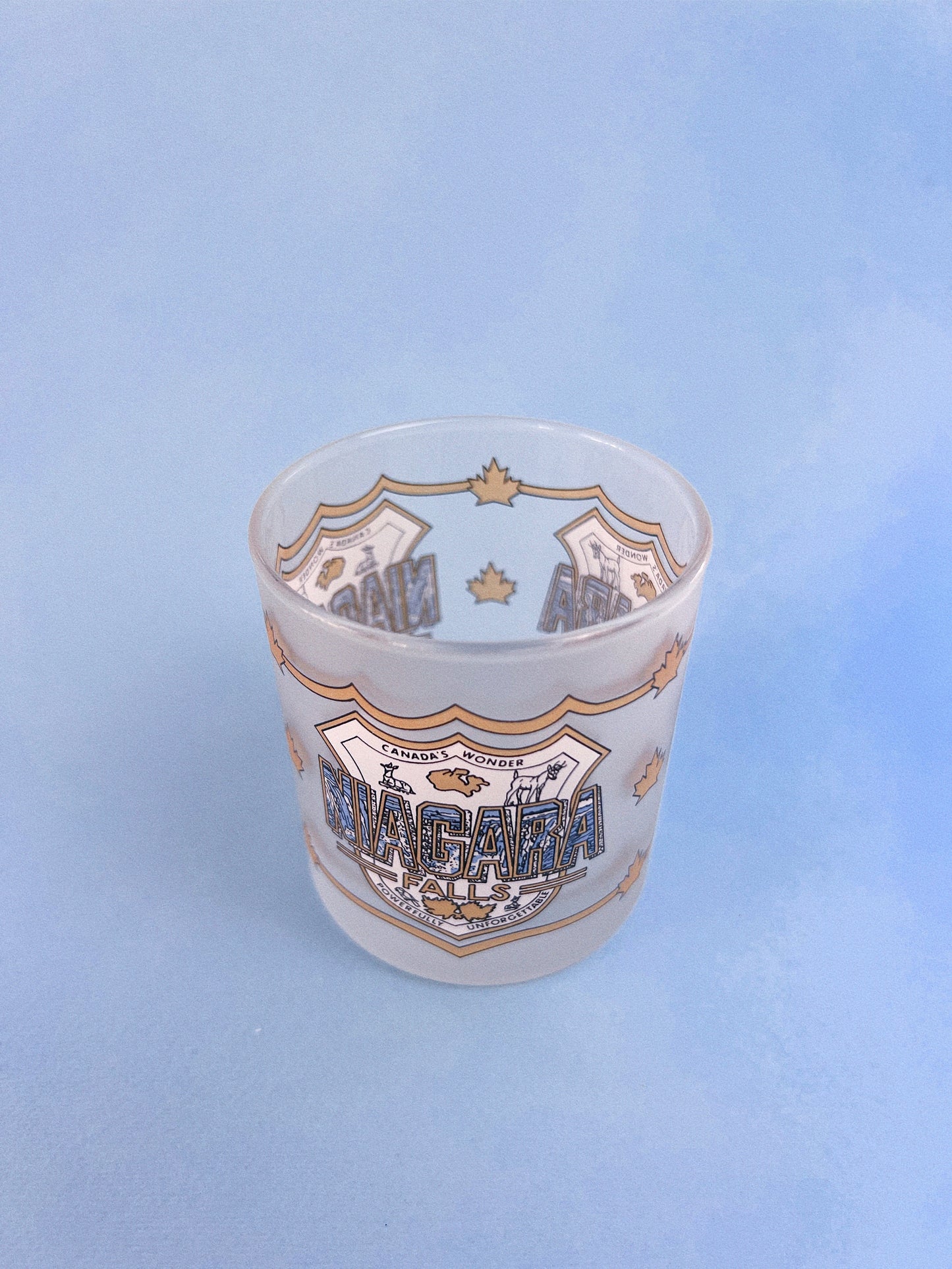 Vintage Niagara Falls Souvenir Rocks Glasses, Set of 2 | Made in Canada