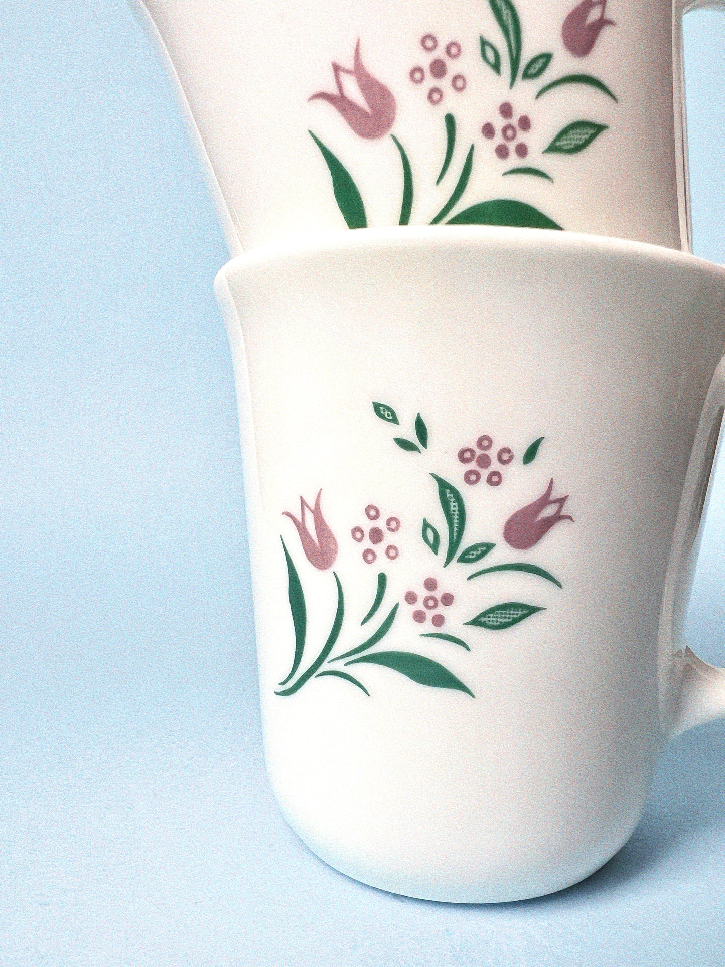 Rosemarie Tulip Mugs, Set of 2