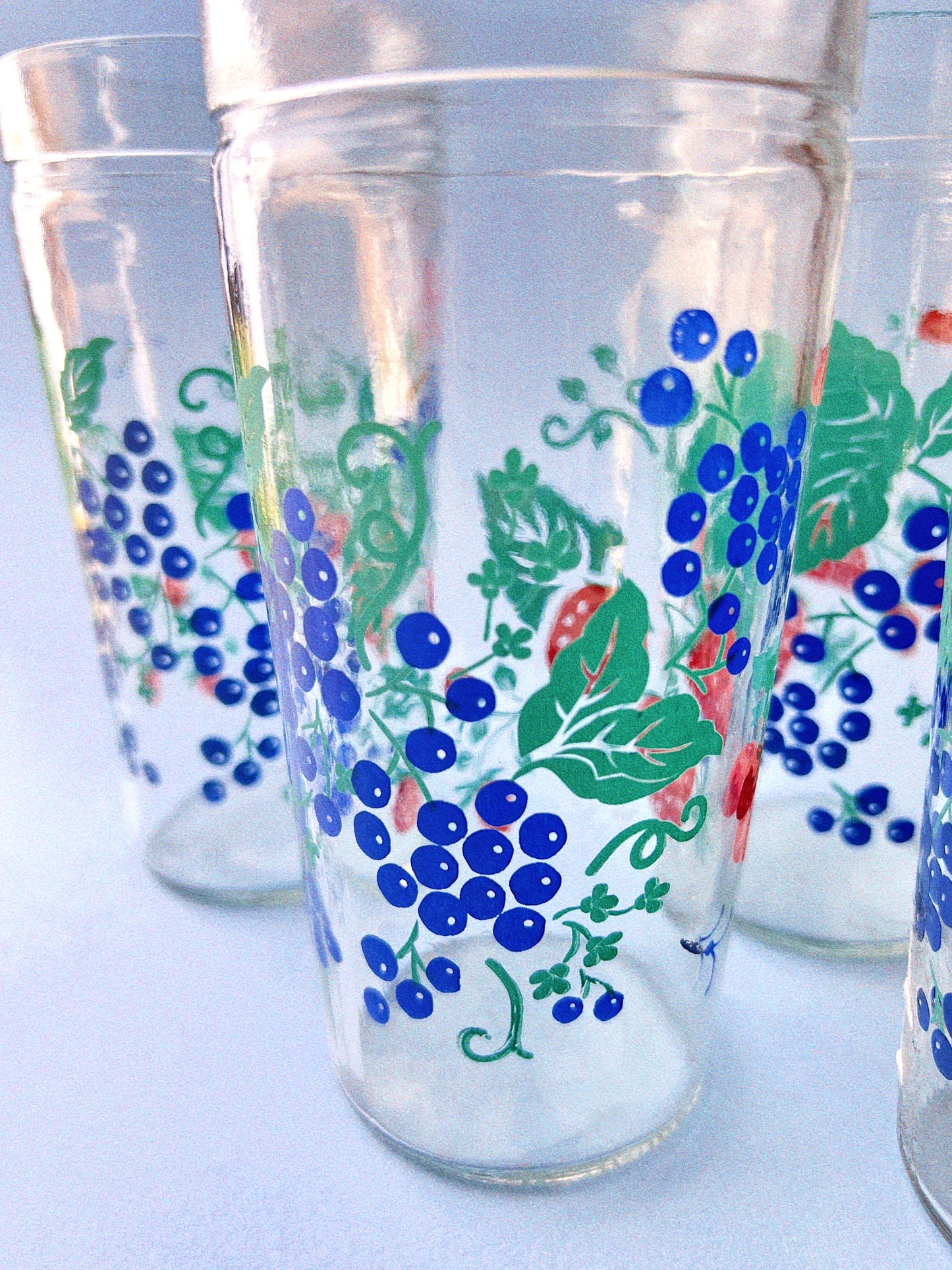 Strawberry Jelly Jar Tumblers, Set of 4