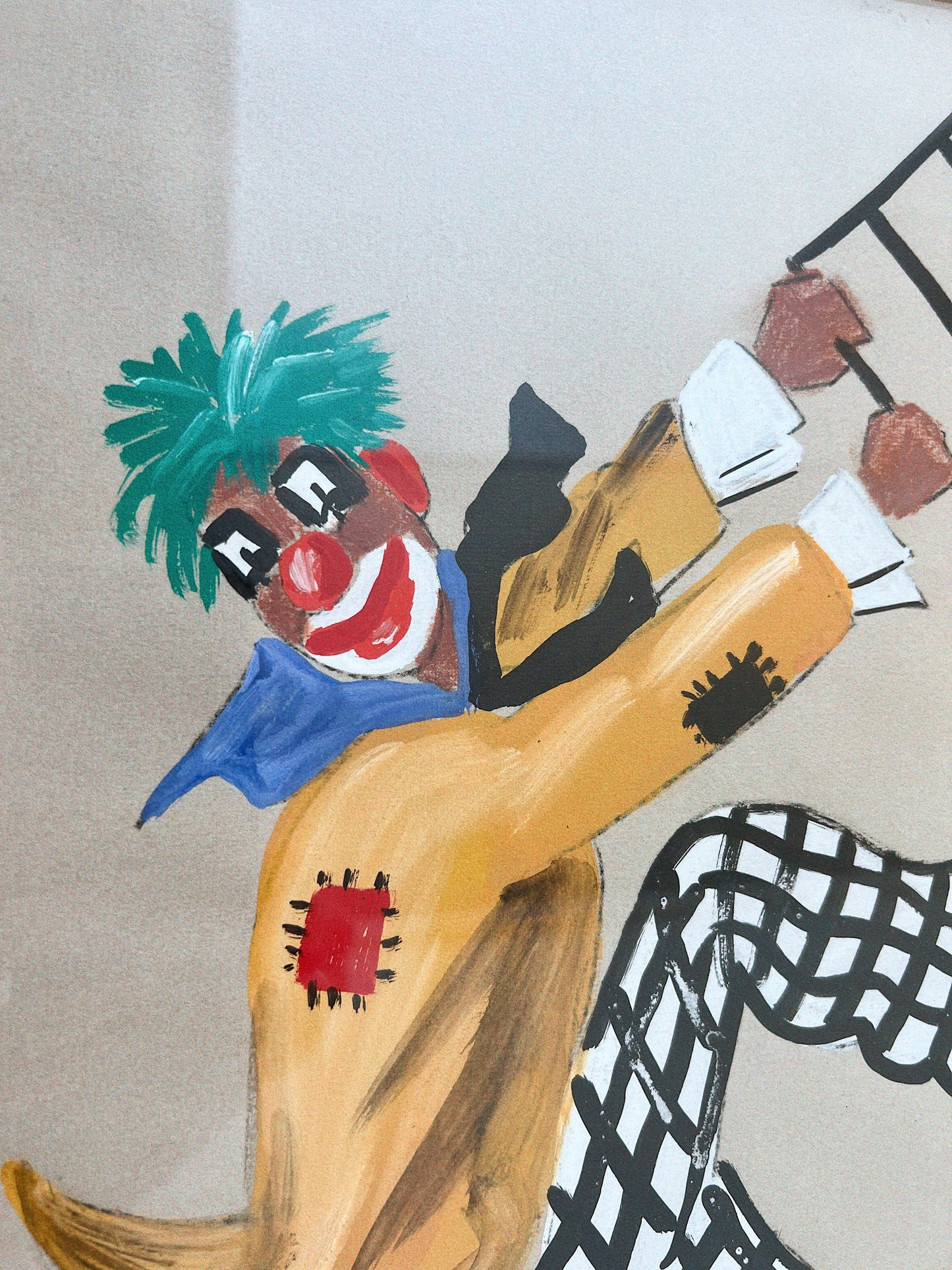 Luky Paris Clowns | Original Watercolour Paintings, Set of 3