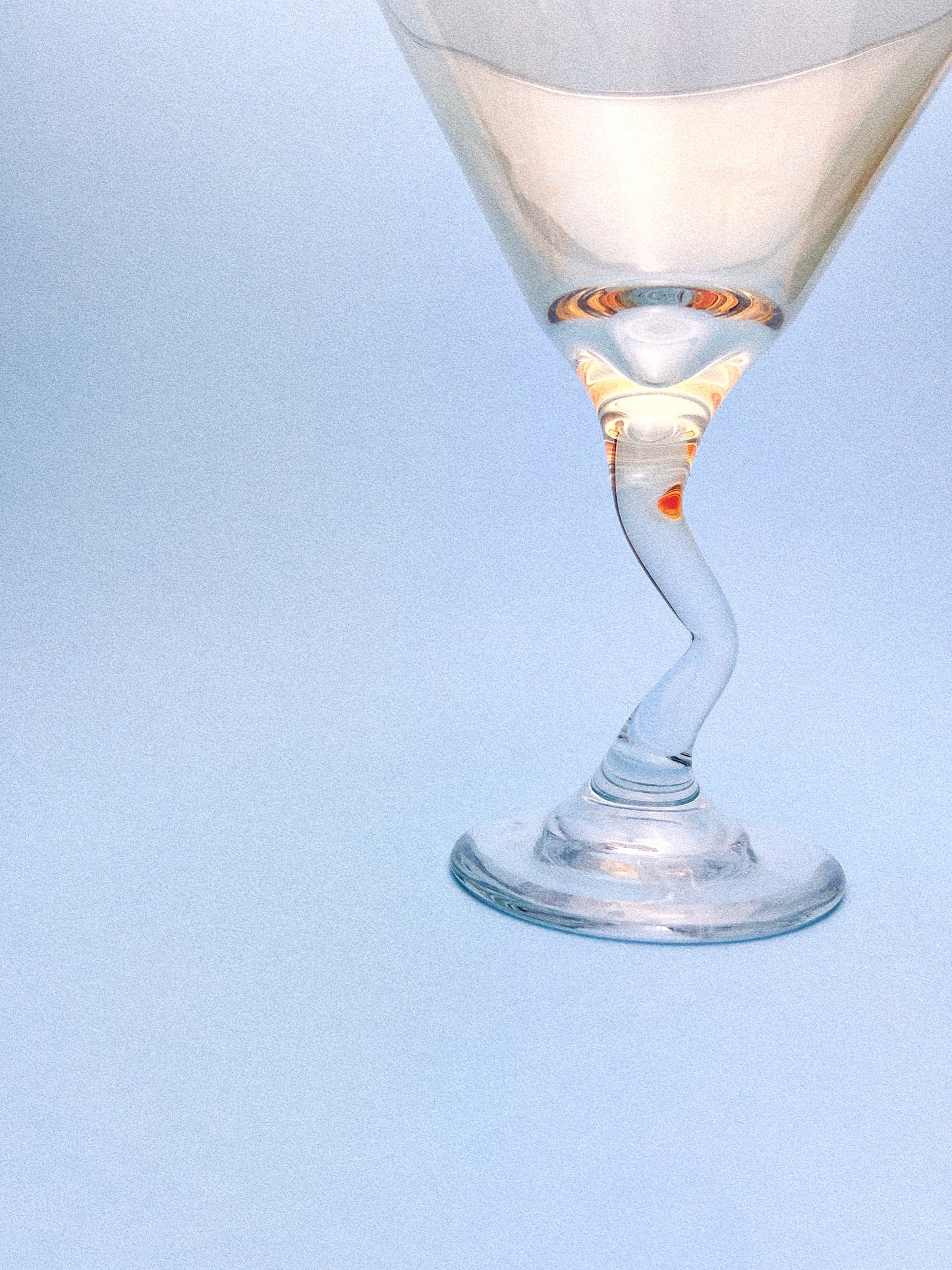 Vintage Amber "Z" Stem Martini Glasses, Set of 2 | Libbey