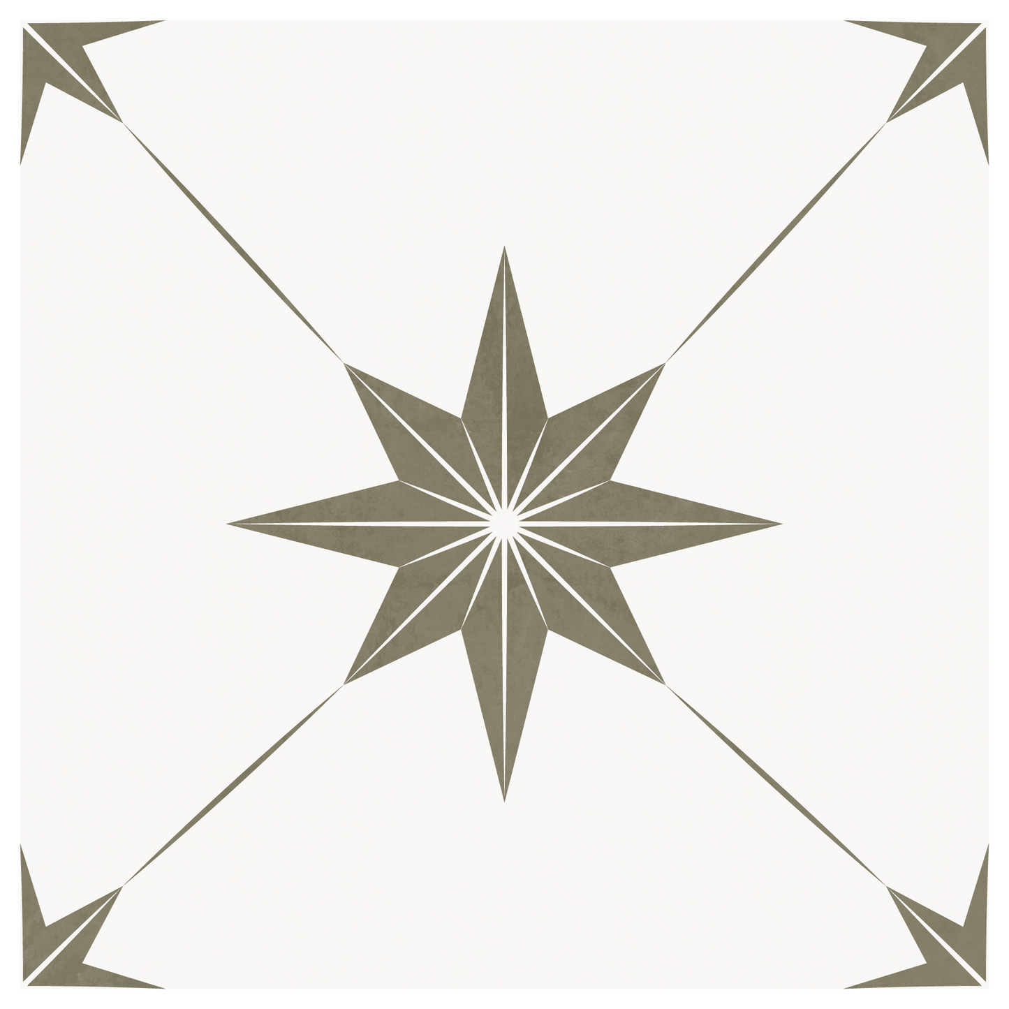 Estella Sticker Tile | Provincial Olive - White