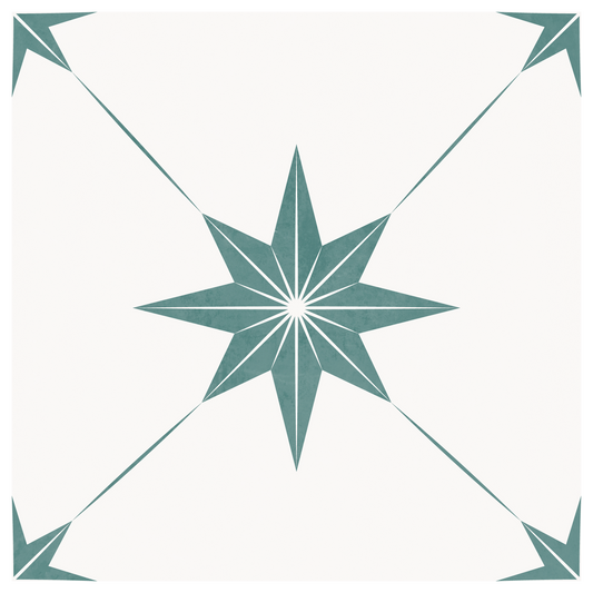 Estella Sticker Tile | Wild Amazon - White