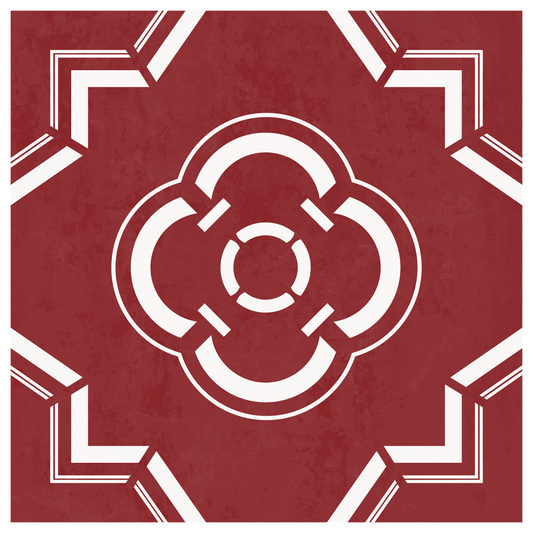 Léonie Sticker Tile | Rancho Red