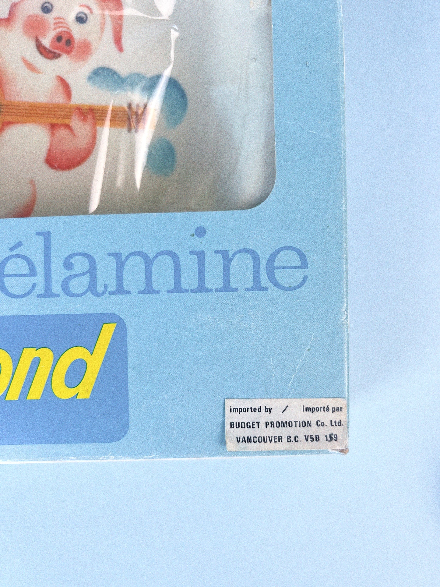 Vintage Banjo Piggy Remond Melamine Plate