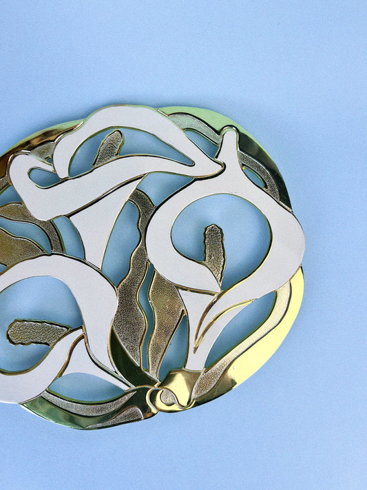 Vintage Calla Lily Trivet