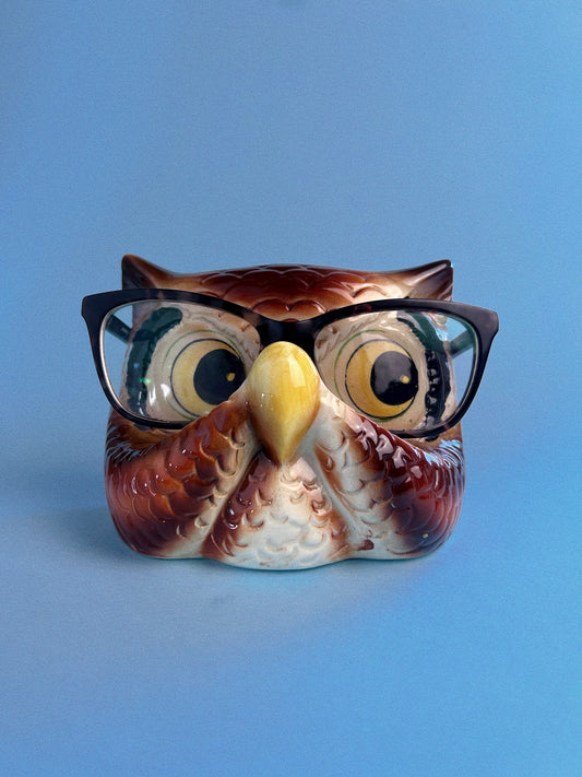 Vintage Owl Eye Glasses Holder