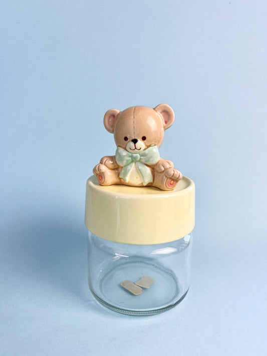 Vintage 'Enesco' Teddy Bear Canister
