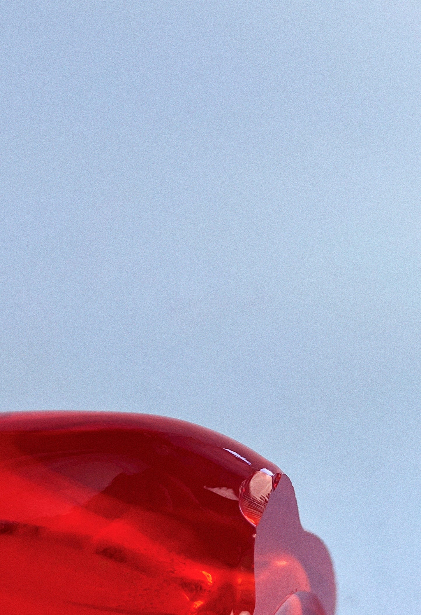 Three Foil Flame Orange - Persimmon Viking Swung Vase