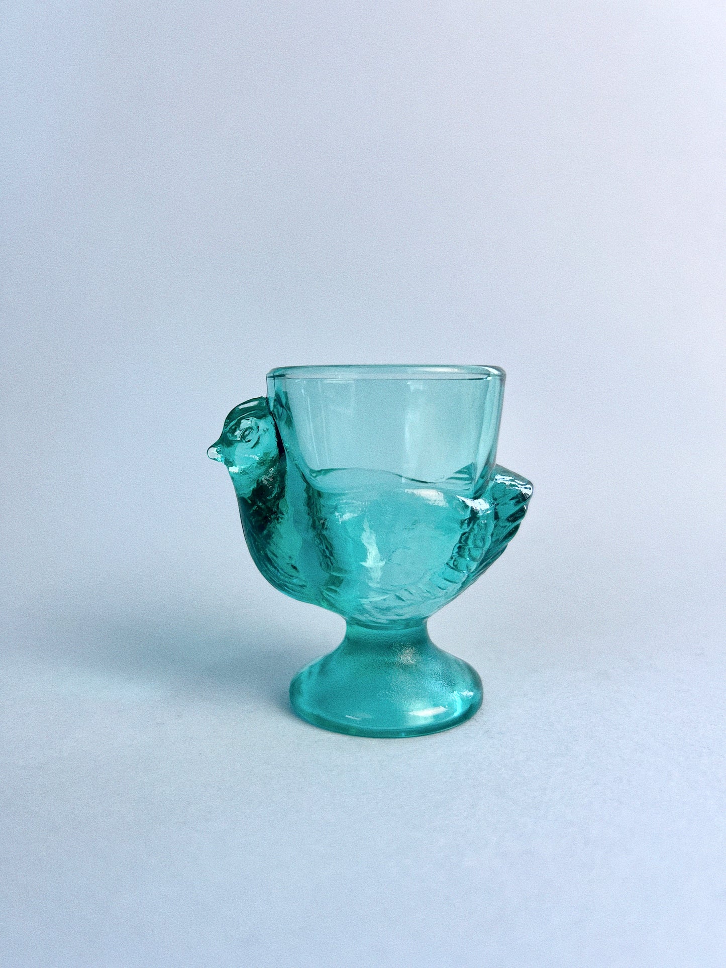 Luminarc Chickadee Egg Cup, Set of 2 | Teal
