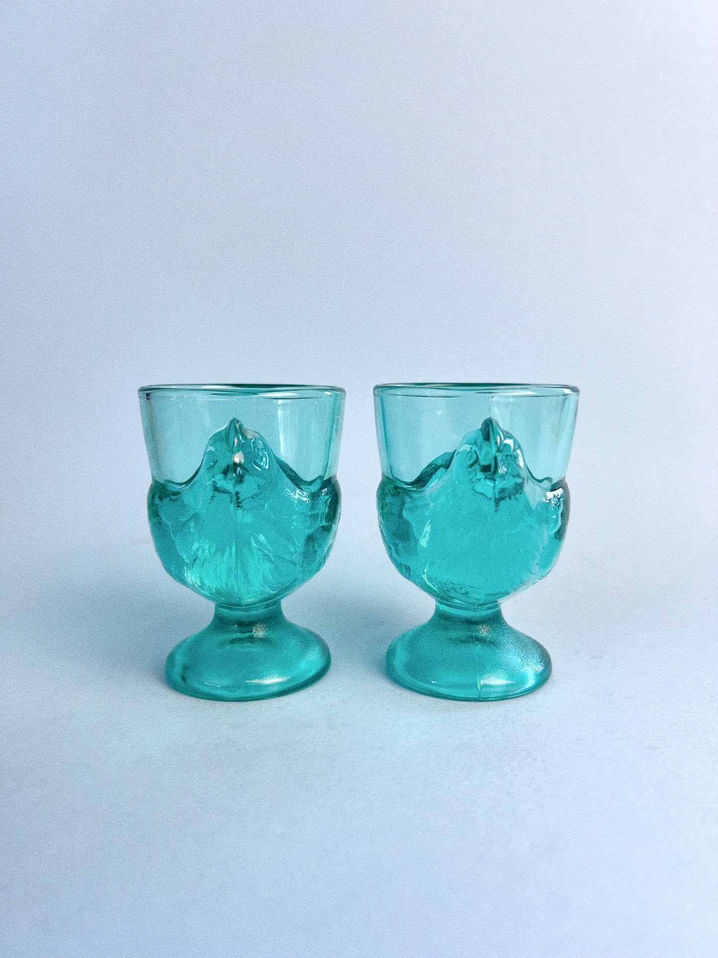Luminarc Chickadee Egg Cup, Set of 2 | Teal