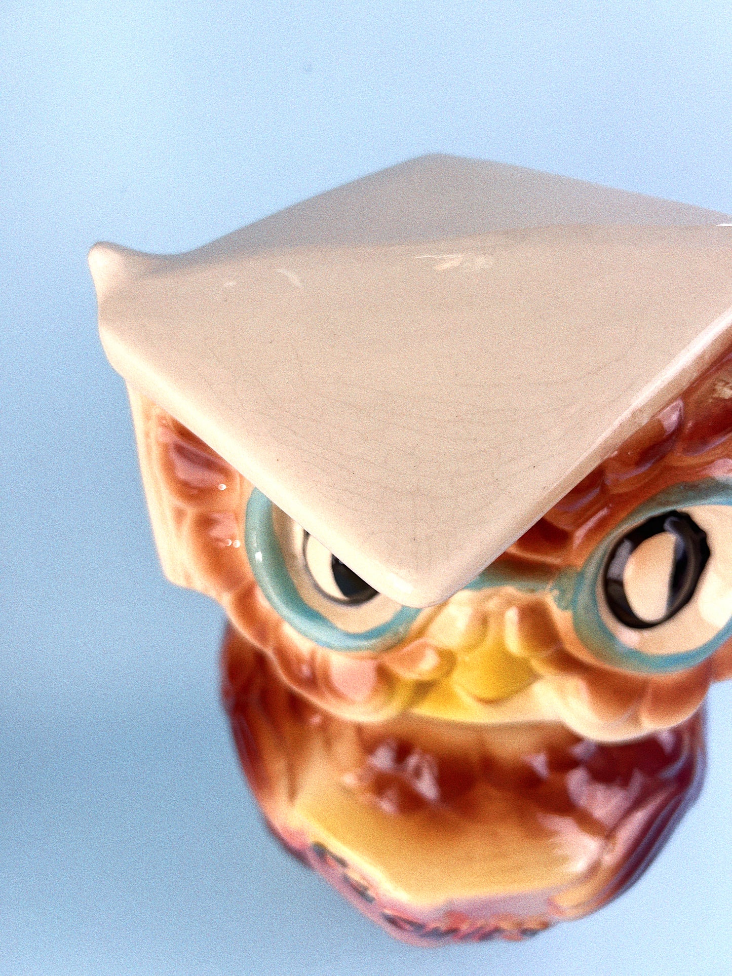 Vintage American Bisque Graduate Owl Cookie Jar