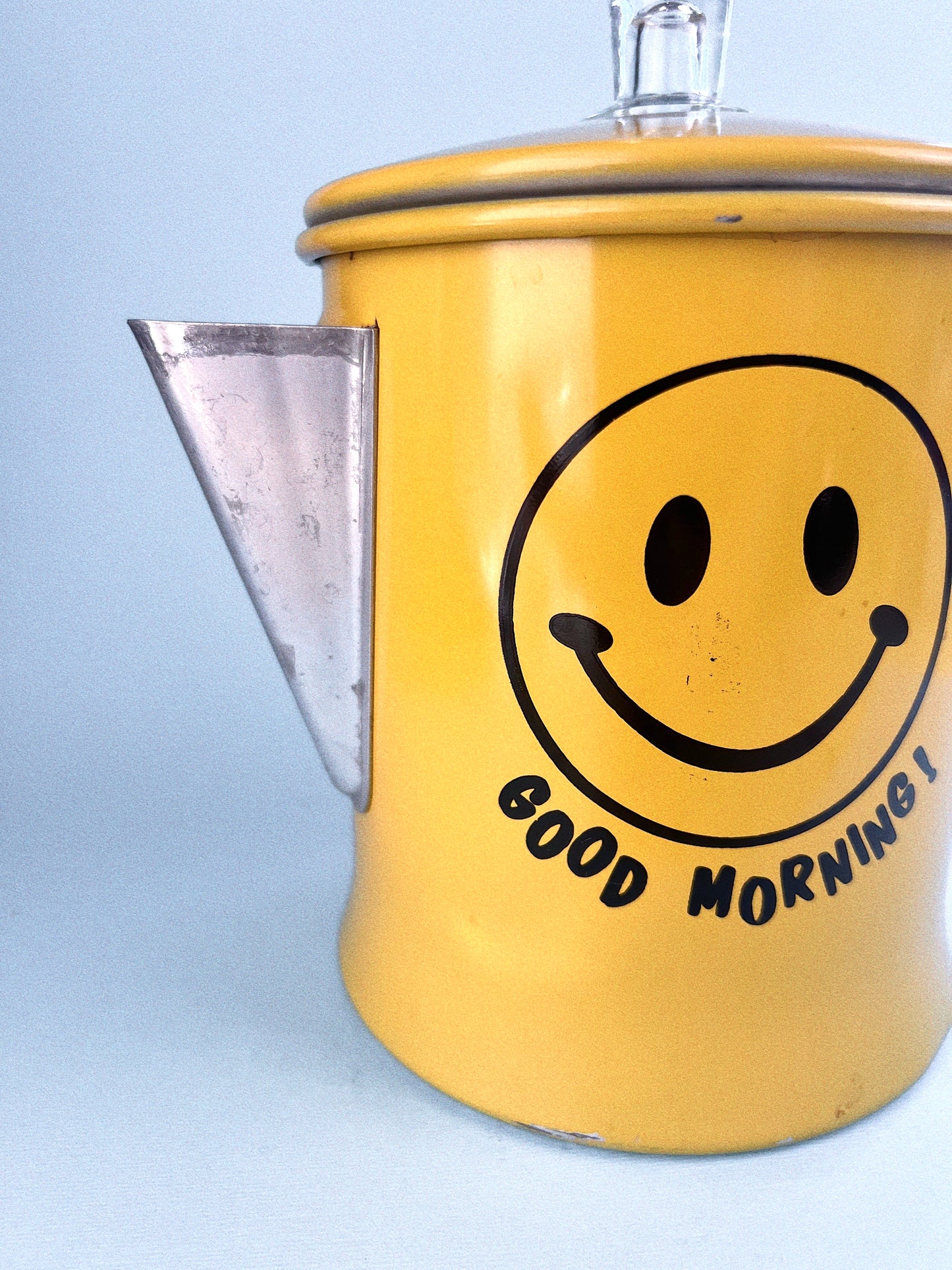 Vintage Foley Good Morning Happy Face Stove Top Kettle - Coffee/Tea Pot